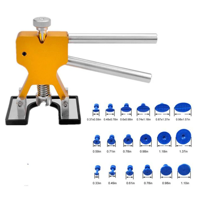 

Набор для ремонта вмятин, автомобильный вытягиватель вмятин с клеевым вытягивателем, наборы для удаления вмятин с ковриками для автомобиля...