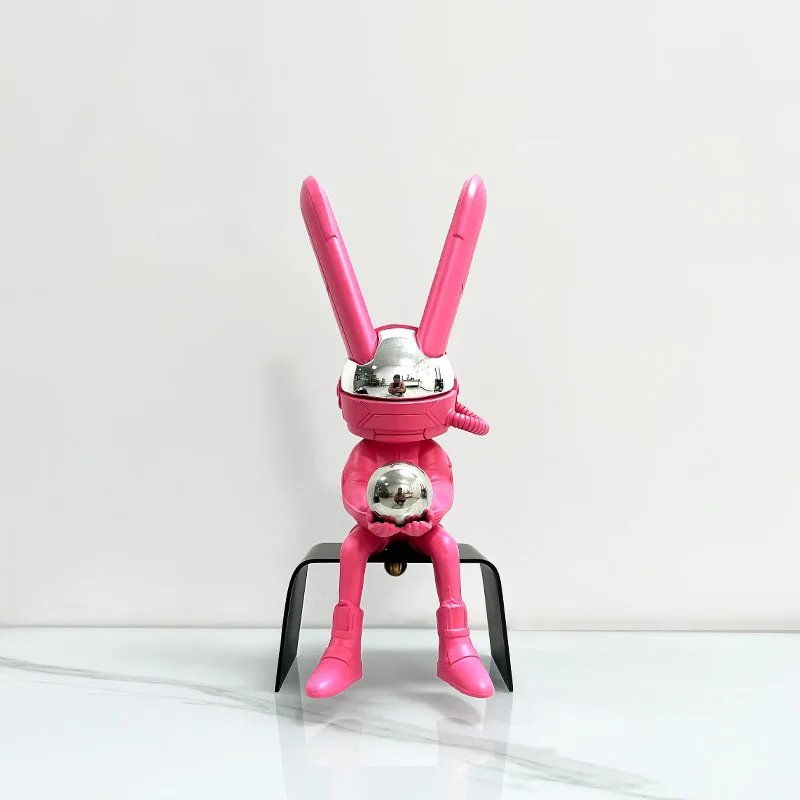 

Домашний декор, статуя кролика, скандинавский декор, аксессуары, большая скульптура, роскошное украшение для гостиной, Статуэтка из смолы