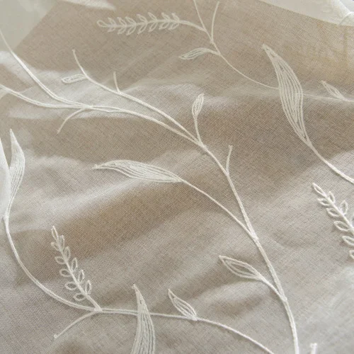 

NAPEARL вышитые тюлевые шторы белые из полиэстера