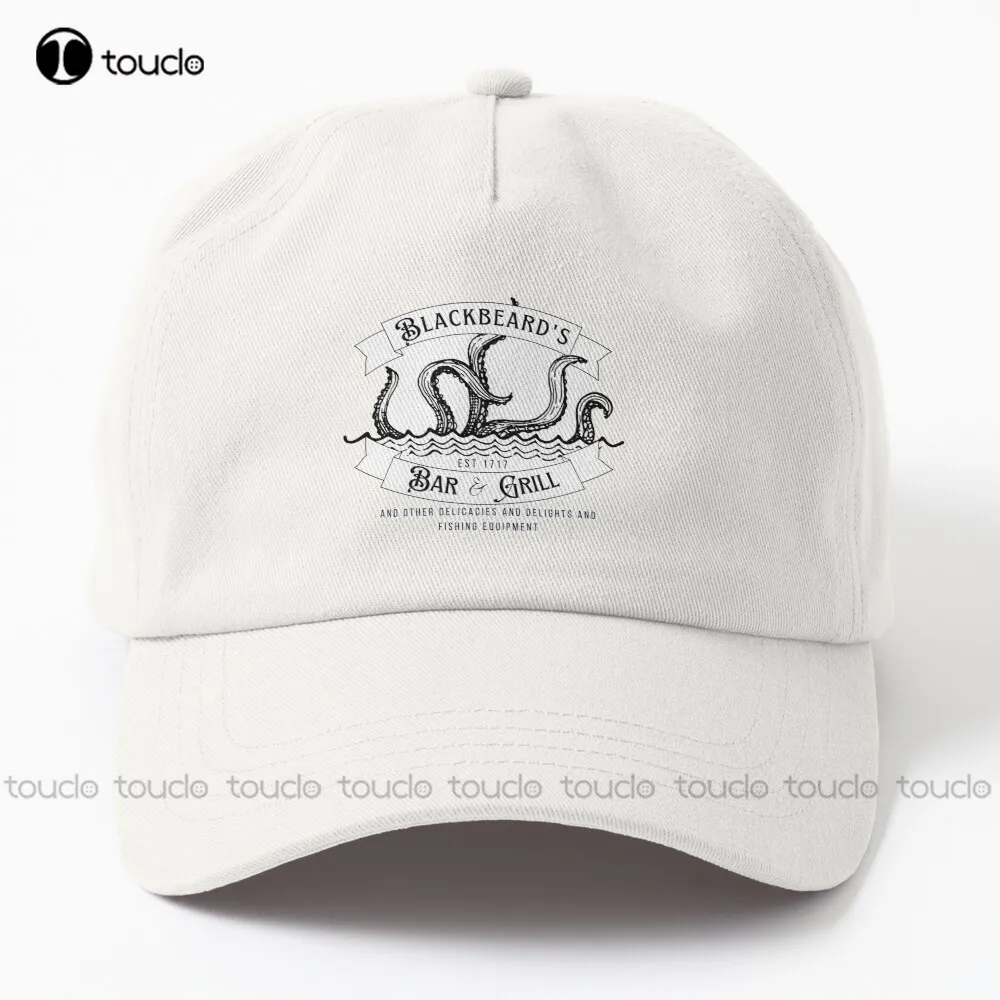 

Blackbeard'S Bar And Grill Our Flag Means Death Dad Hat White Baseball Cap Cotton Outdoor Simple Vintag Visor Casual Caps Sports
