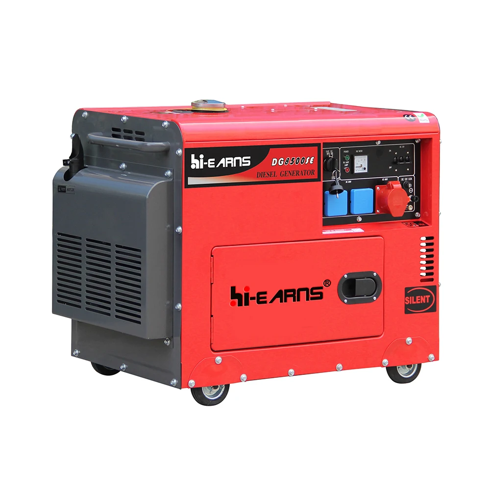 

CE ISO EURO5 DG8500SE3 6KW 7KW Three Phase Equal Power Air Cooled 192 Motor Diesel Generator