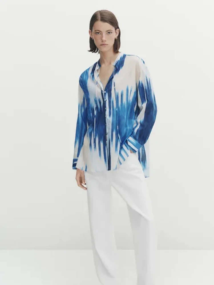 

PB&ZA couture fashion leisure French shirt printing and ornaments design