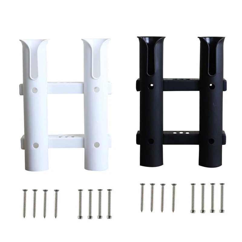 

Marine Boat Yacht Kayak Fishing Rod Rack Braket Holder Plastic Stand with 3Tubes