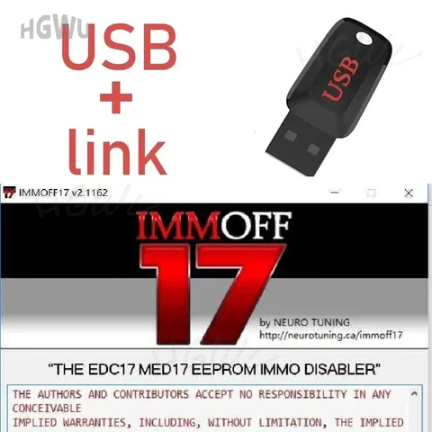 Новейшее программное обеспечение iMMOFF17 EDC17 Immo Off Ecu программа нейротюнинг Immoff17 Disabler с установочным видеоруководством