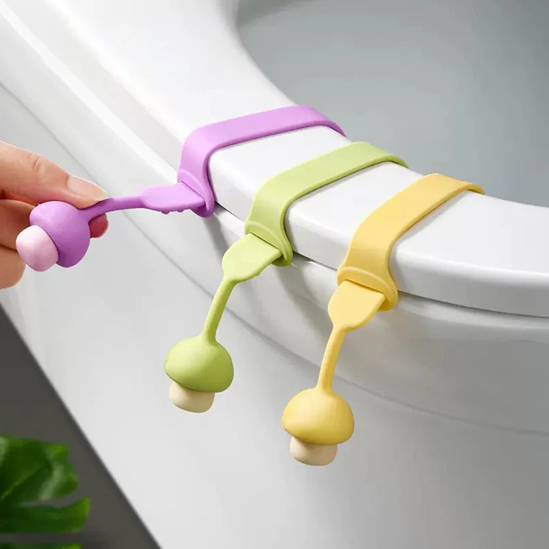 

1 Pc Mushroom Head Toilet Lid Lifter Creative Lift Toilet Lid Handle Anti-dirty Lifter Sanitary Toilet Lid Lifter