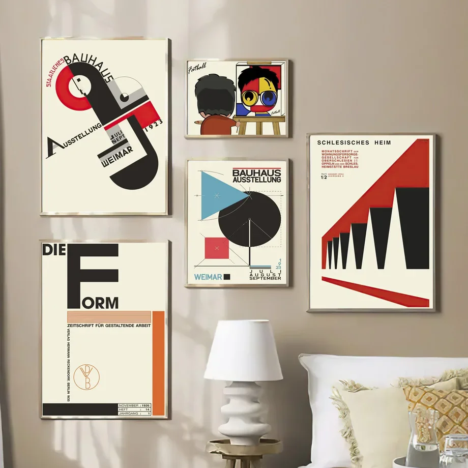 Постер Mondrian Ausstellung в минималистичном стиле Современные художественные принты