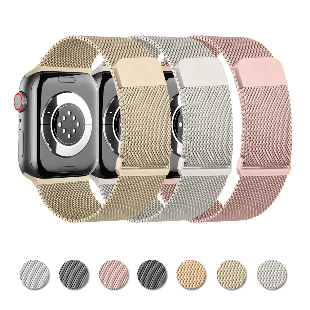 Магнитный ремешок для Apple Watch Band 49 мм 45 44 42 41 40 38 браслет iWatch Ultra 2 9 8 7 6 5 4 3 SE наручный