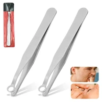 nose hair trimming tweezers nose trimmer tweezer round tip perfect steel nose hair removal trimming nose hair removal tweezers
