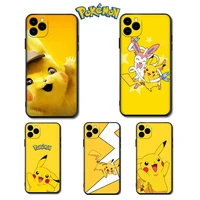 pokemonpikachu phone case for iphone 11 12 pro 13 pro max 8 plus xs xr xs max 6 7 8 cute cartoon anti fall phone cases