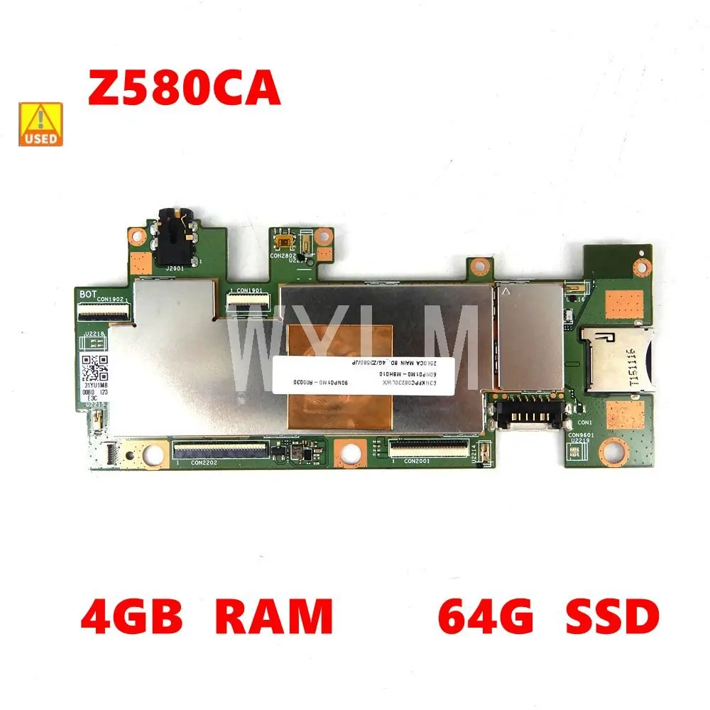 

Z580CA 64G SSD 4GB RAM Z3560 CPU Mainboard For ASUS Z580C Z580CA laptop Motherboard 100% Working Well free shipping Used