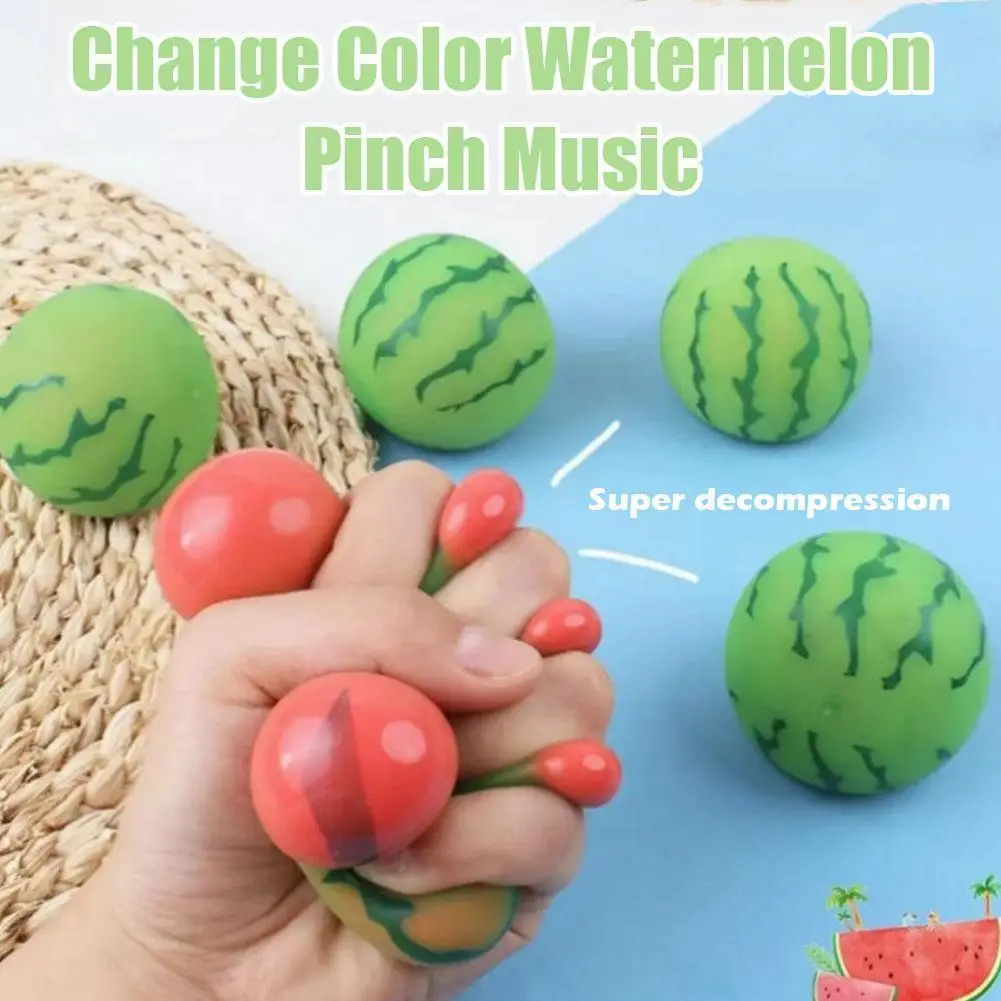 

Summer Limited Color-changing Watermelon Kneading Music And Jelly Glutinous Rebound Elastic Flour Q Slow Super Filling Deco J9b2