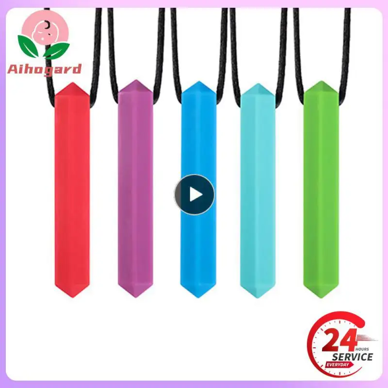 

Silicone Food Grade Chewable Molar Rod Teeth Grinding Stick Baby Teething Baby Teether Chewing Pendant Infant Baby