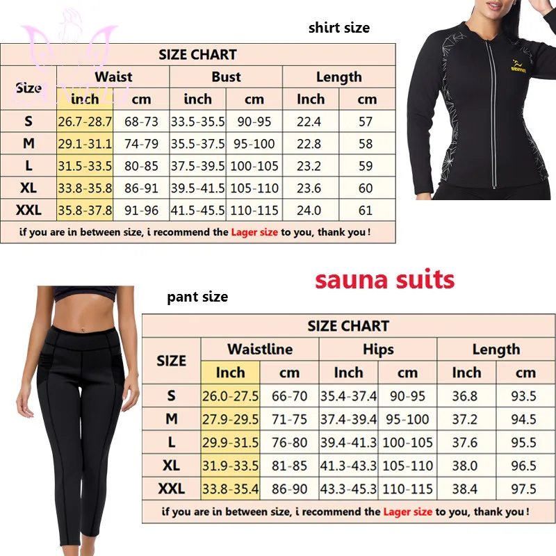 LANFEI Hot Slimming Sweat Pants Top Neoprene Suit Sauna Thermal Women Shirts Body Shaper Weight Loss Fat Burn Belt Corset Suit