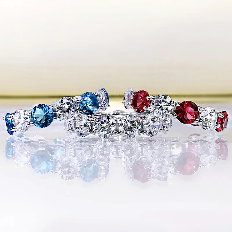 

Серебряные кольца 925, роскошное женское кольцо с бриллиантами, кольцо обещания с бриллиантами CZ, свадебные кольца на заказ
