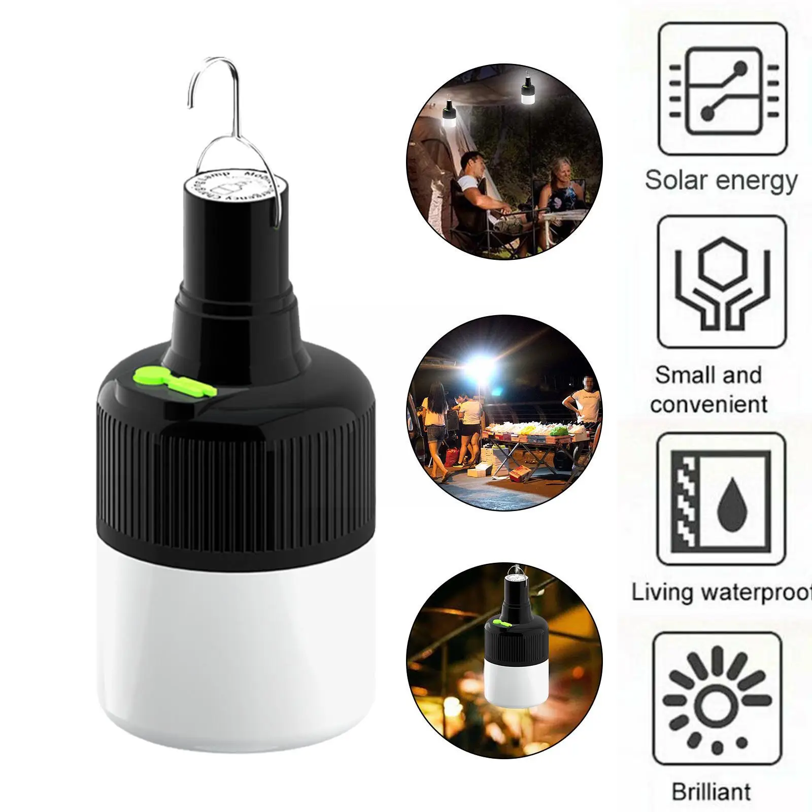 

Аварийный светодиодный светильник с USB-зарядкой, уличная лампа для кемпинга, переносной светильник для палатки с аккумулятором, фонарь для патио, крыльца, сада, барбекю