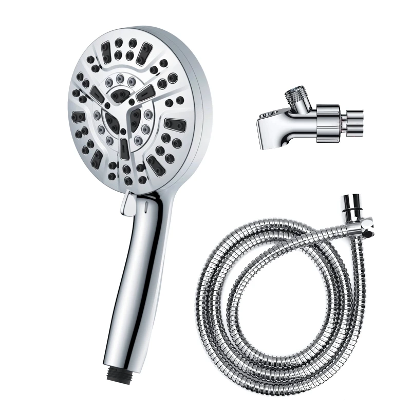 

Handheld Shower Head Set Spray Settings High Pressure Bath Shower Supplies for Home Bathroom Bathing Bathtub Accessory