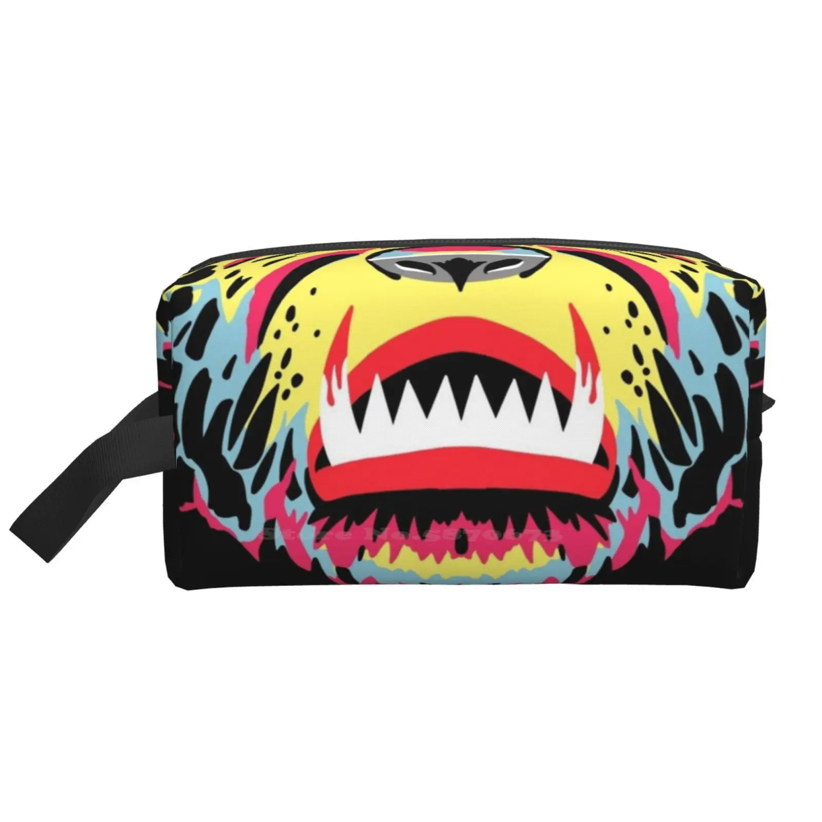 

Сумка Для Хранения Туалетных принадлежностей в стиле ретро с волком, багажное полотенце для макияжа, волк, волк в стиле ретро, ужас, монстр, к...