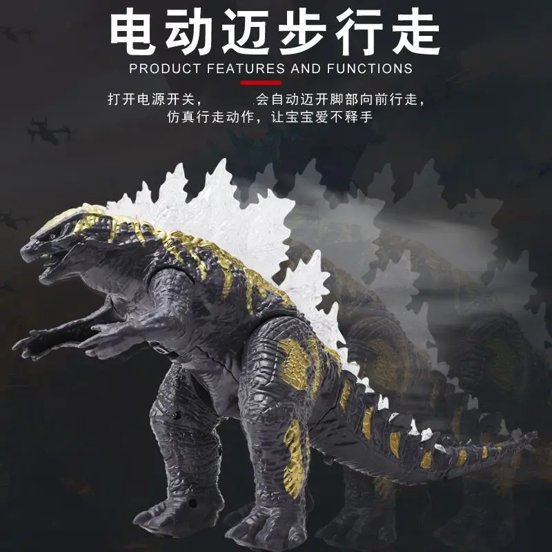 

New Anime Figuries Glowing Godzilla VS King Kong Action Movable Godzilla Ghidorah Soft Glue Monster Doll Model Kid Toys Boy Gift