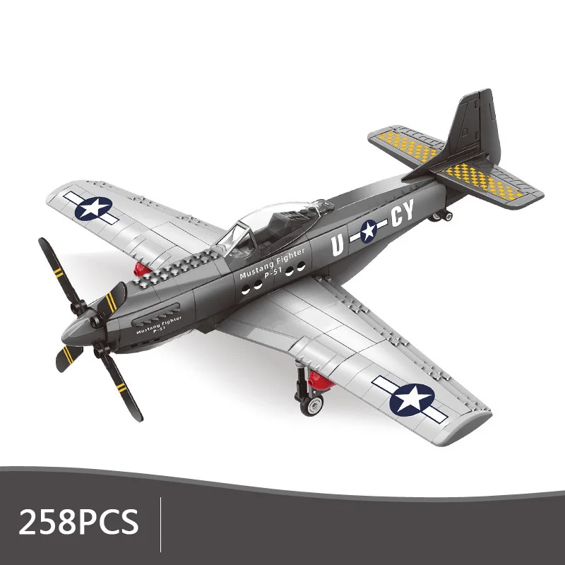 

Современная Военная Вторая мировая война Америка, строительный блок, модель самолета, фигурки ВВС, коллекция игрушек