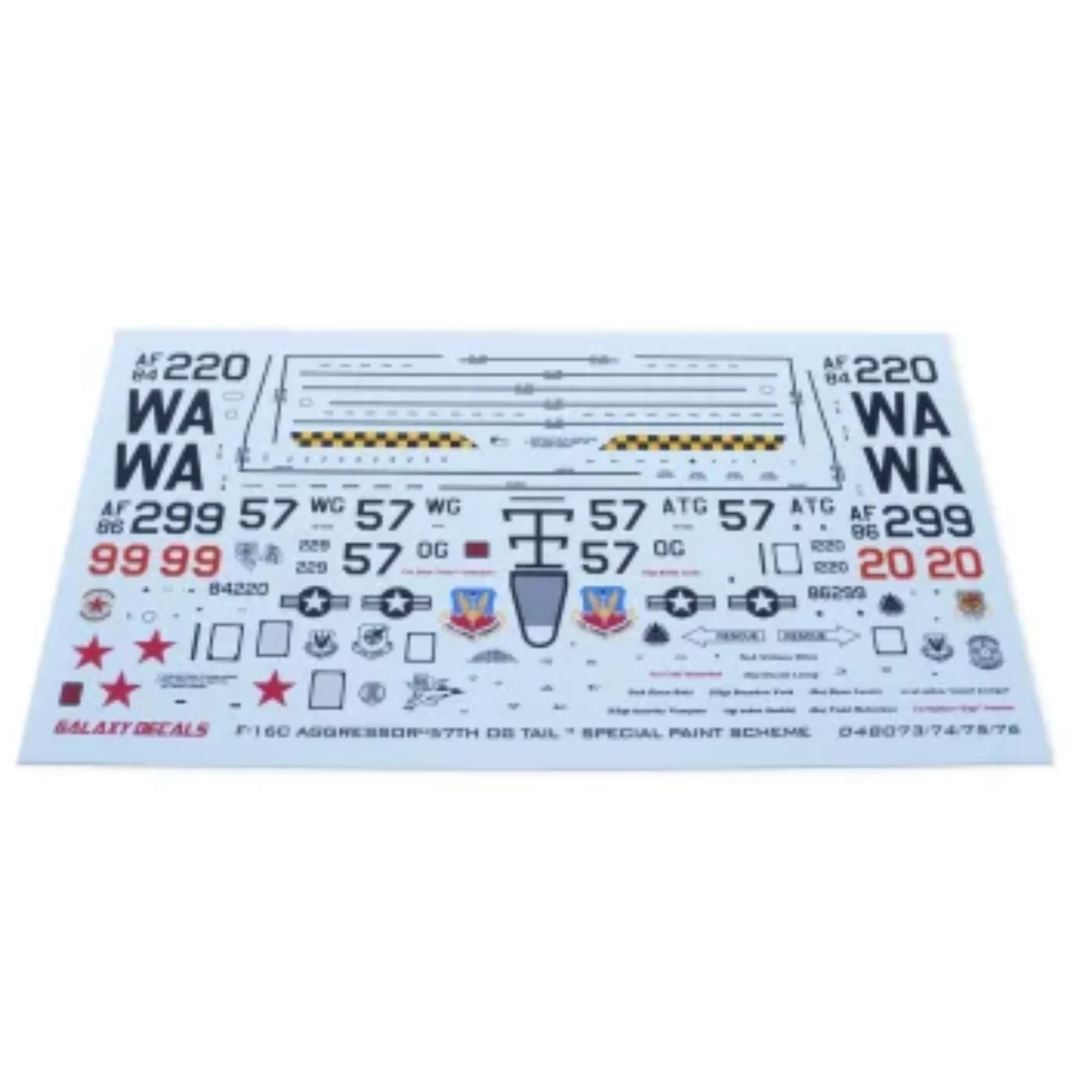 Маска-наклейка для модели самолета Galaxy D48076 1/48 строительный блок 25 Falcon 57 OG TAIL 86-0299