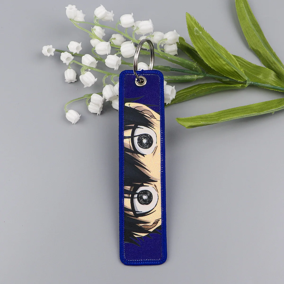 Брелок для ключей мужской/женский крутой брелок с вышивкой в японском стиле