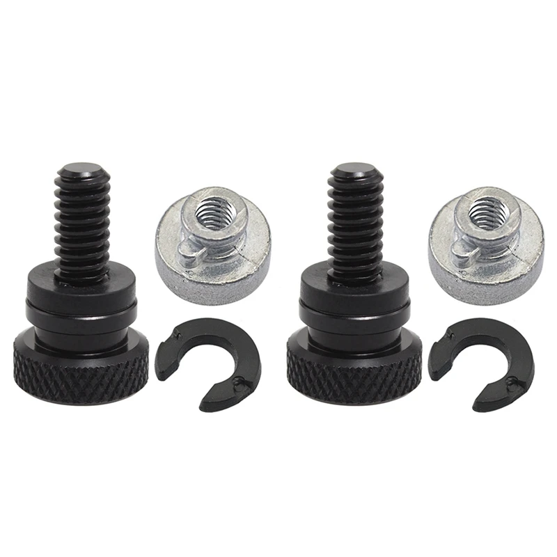 

2X Seat Mount Bolt Screw 1/4Inch 20 Thread Seat Bolt Saddle Screw Nut For Sportster Touring Street Glide Road Glide