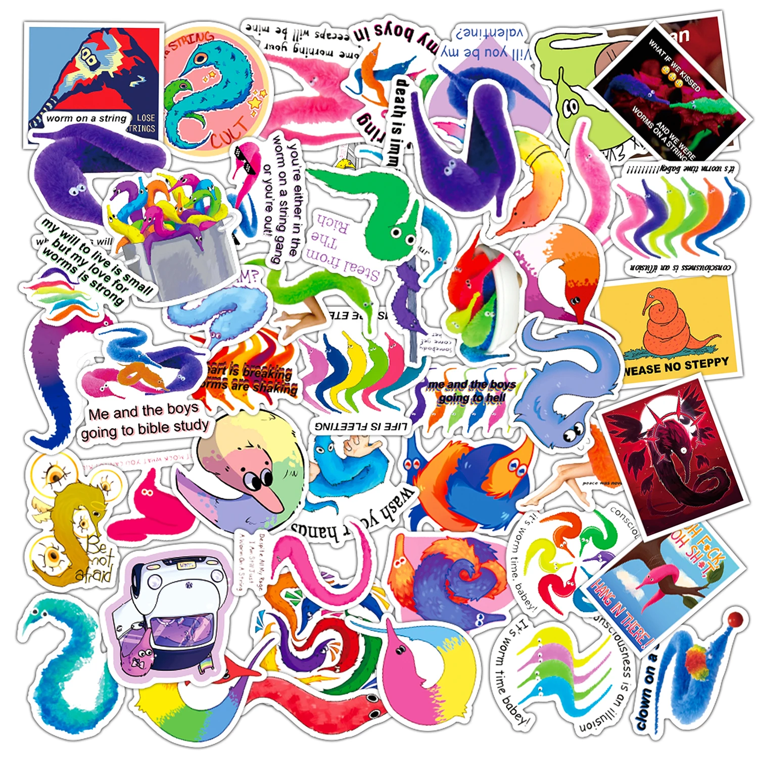 50 шт. декоративные наклейки в виде насекомых