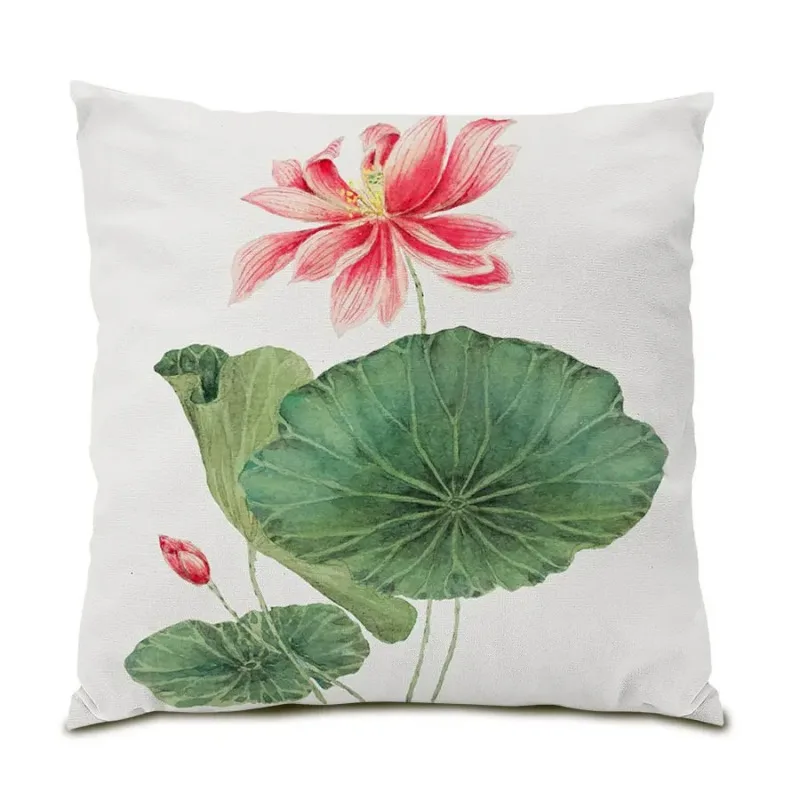 Рисунок 4 - Чехол для подушки с рисунком листьев