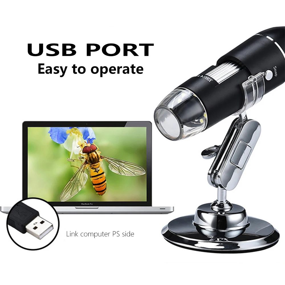 

Цифровая камера U40 1600X, 3-в-1, портативная, с USB-портом