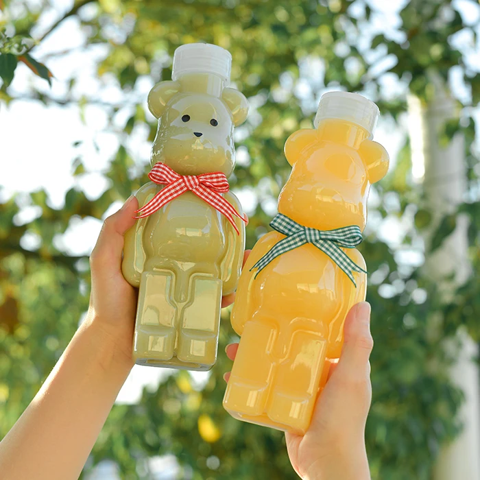 

10 шт. Высокое качество креативные питьевые пластиковые бутылки для упаковки йогурта молочных коктейлей десертные чашки ребенок вечерние с...