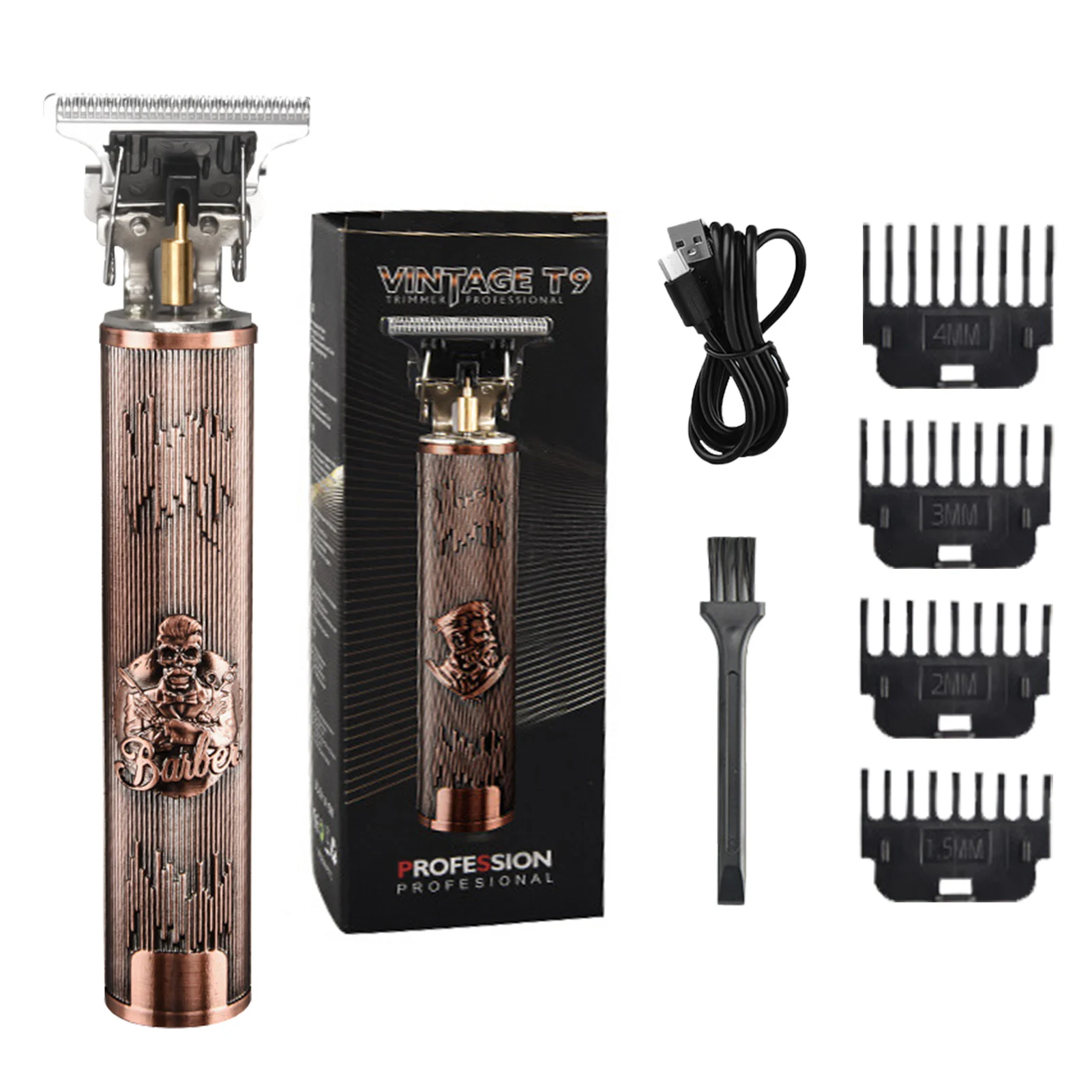 

Триммер для волос с Т-образным лезвием: триммер для волос оснащен острым Т-образным лезвием из нержавеющей стали для чрезвычайно тугого разреза. Он мягкий на