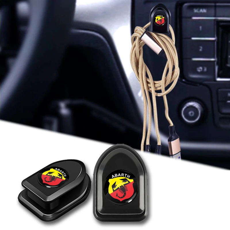 4 шт. самоклеящиеся крючки для салона автомобиля аксессуары автостайлинга Abarth Fiat