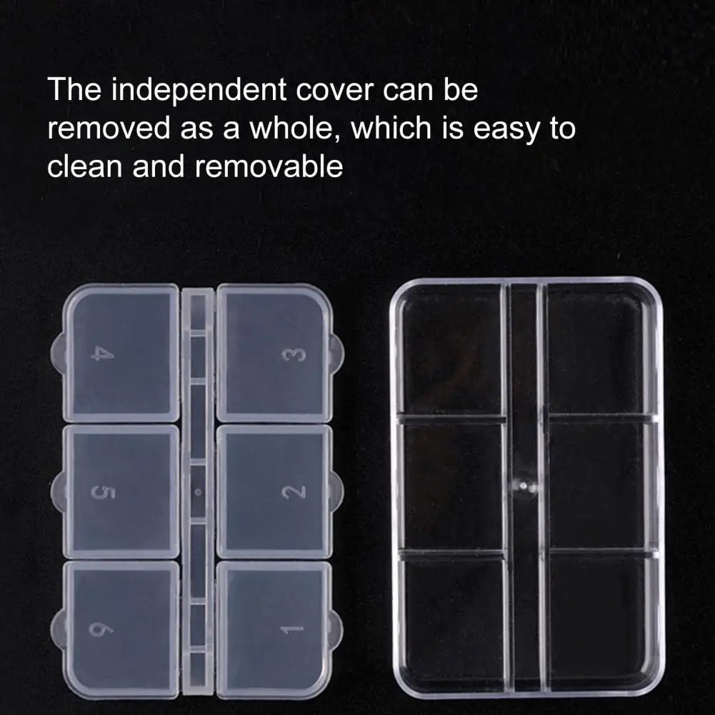 5 шт. пластиковые органайзеры для сережек и гвоздей