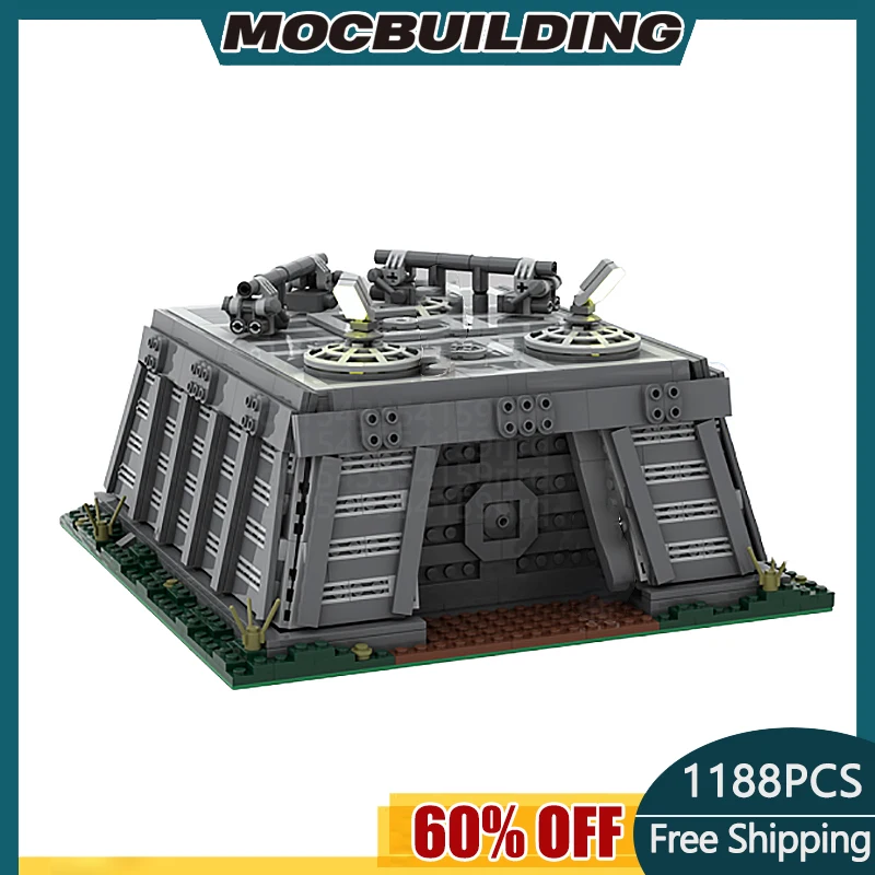 

MOC Building Block Star Movie Base Fortress SW Bunker On Endor Technology Bricks DIY Assembly Model Toy Holiday Gift