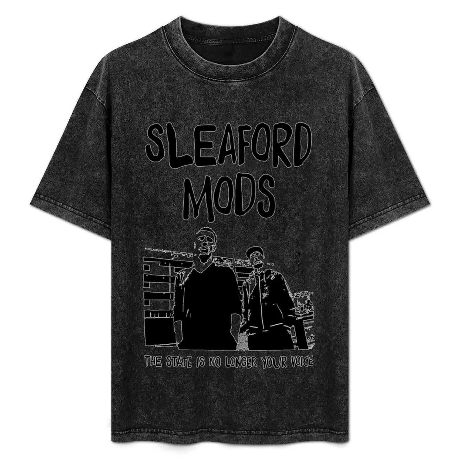 Футболка Sleaford Mods Music дешевые футболки с рисунком рэпера рубашка на заказ мужская