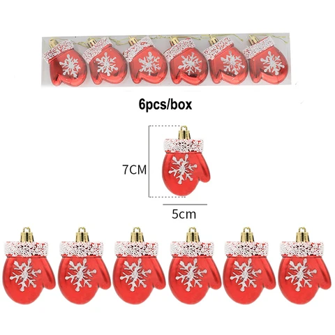 6 шт., украшения для новогодней елки