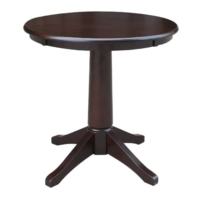

Round Pedestal Dining Table - Mocha Small coffee table Tea table Small end table Table top End table for bedroom Mesas