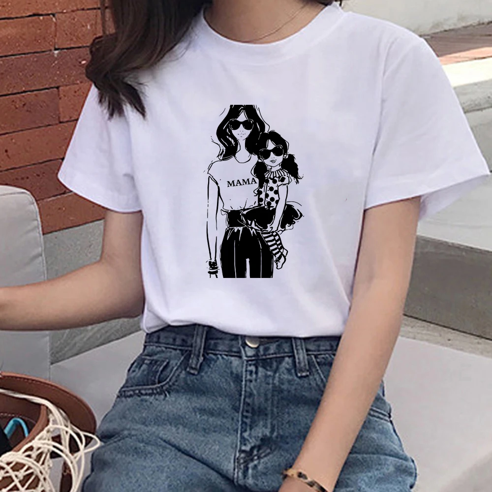 

Spring and Summer Women's Harajuku T-shirt O-neck Ulzzang Korean Version Casual Ladies Fashion Retro Wild 2022 New Arrival