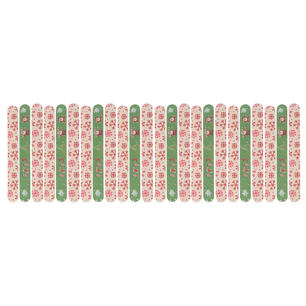 

24Pcs Christmas Nail Files Polisher Manicure Pedicure Tools for Women Girls (As Shown)