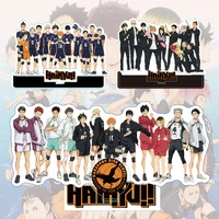 anime haikyuu acrylic stand figurines model table plate volleyball boys action figures toys desk decor ornaments fans gift new