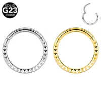g23 titanium nose ring ear piercing helix cartilage daith body jewelry 100 astm f136 16g septum clicker hoop