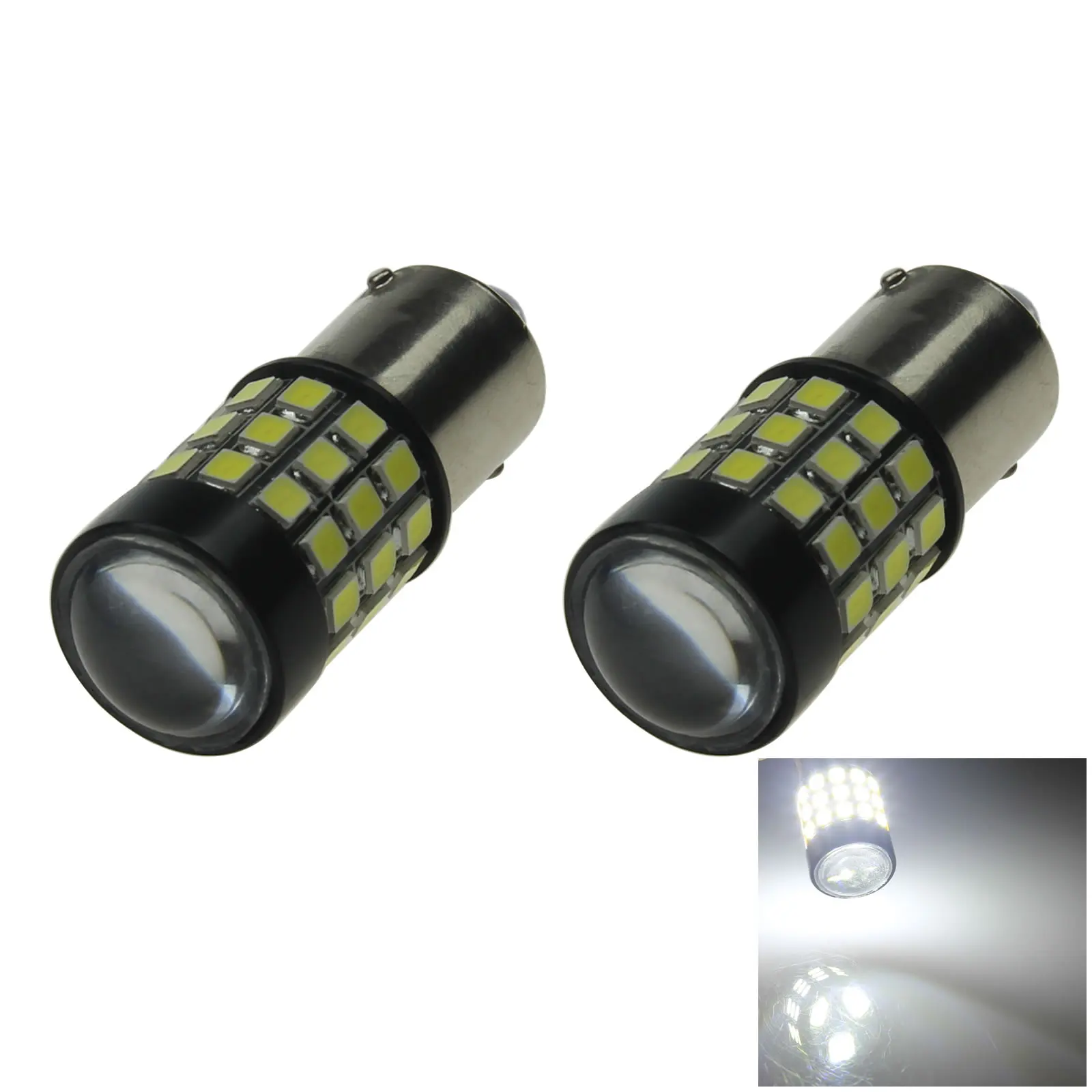 2 шт. белые автомобильные внутренние лампы 1156
