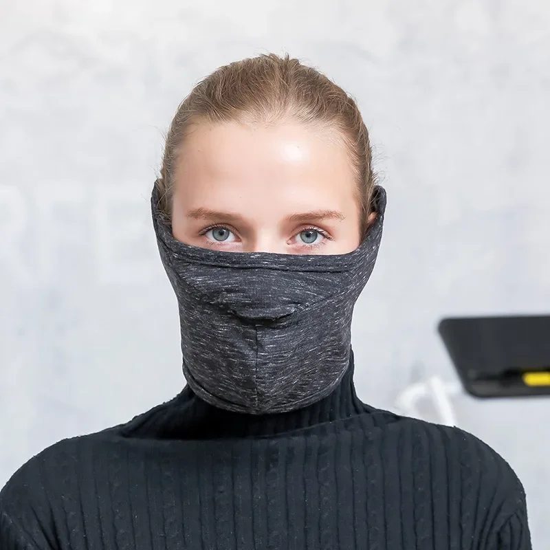 

Winter Thermal Face Mask Fashion Fleece Half Face Cover Neck Warmer Ear Protection Windproof Cycling Ski Hiking Sports Headwear
