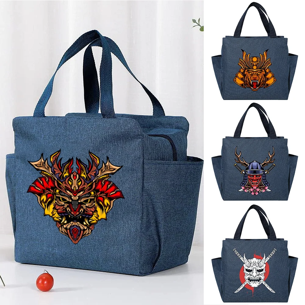 

Large Capacity Thermal Lunch Bags for Women Kids Monster Print Picnic Food Bento Insulation Cooler Tote Storage Bag Container