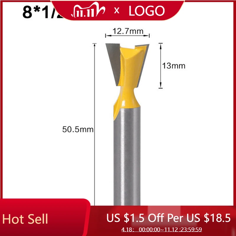 

Router Bit Carbide Shank Dovetail Jig Drilling Woodworking Cutter Tool Supply