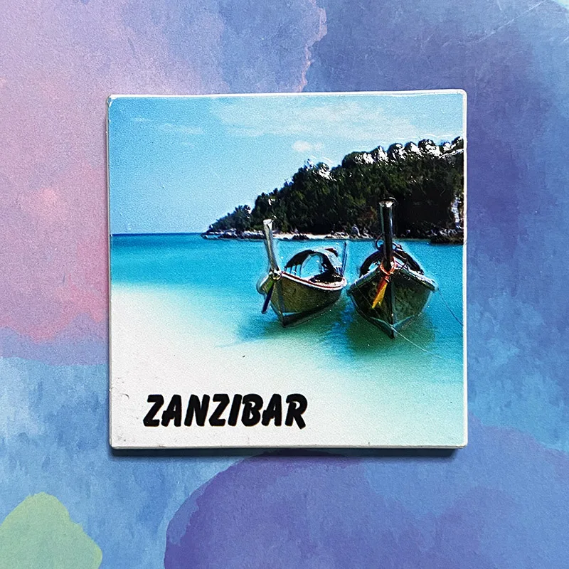 Магнитные Сувениры для холодильника Zanzibar 3D магнитные украшения коллекционные