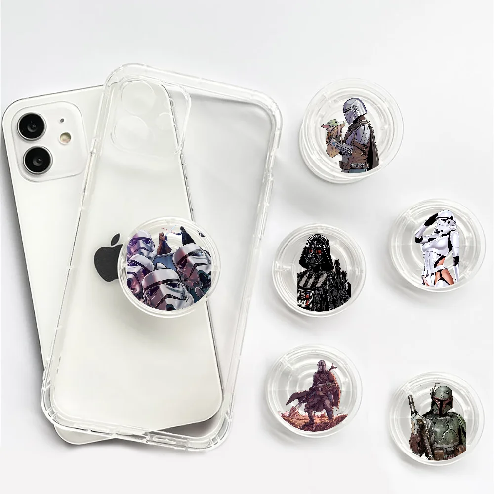 Star Wars Griptok Phone Ring Holder For iPhone Samsung Clear INS Fashion Stand Folding Bracket Phone Holder Foldable