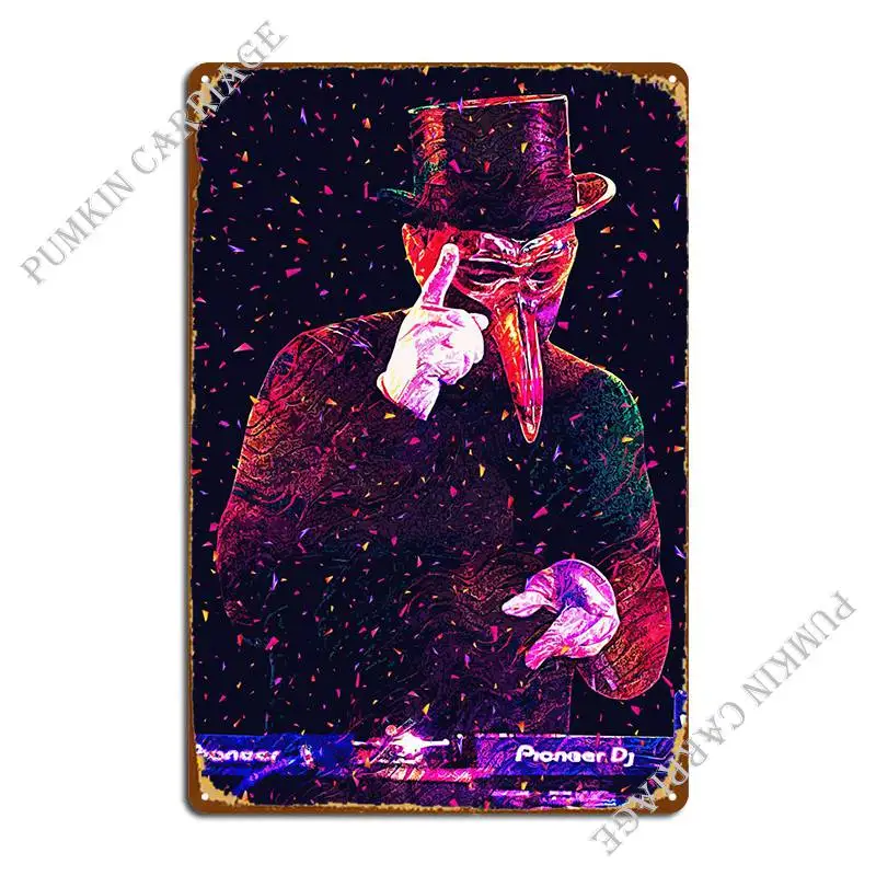 

Металлический плакат Claptone, фотообои в стиле ретро