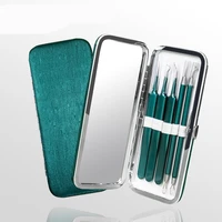 dark green acne needle clip set acne needle acne needle black head clip cell clip stainless steel repair set facial care