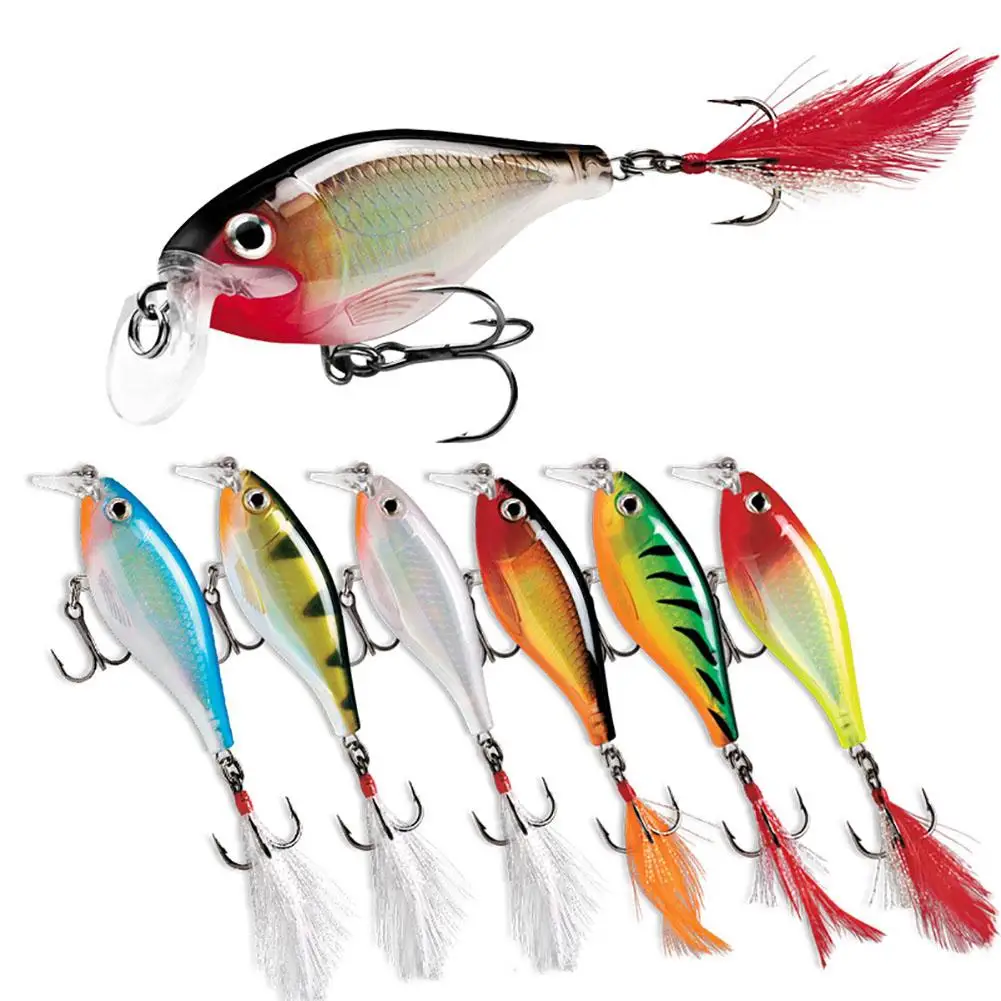 

M157 12.3g/8.5cm Minnow Fishing Lures Colorful 3D Fish Eyes Artificial Fake Baits Crankbait For Freshwater Seawater Wholesale